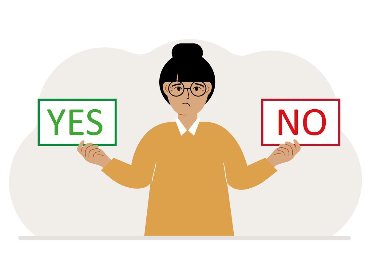 La difficoltà di dire 'no'